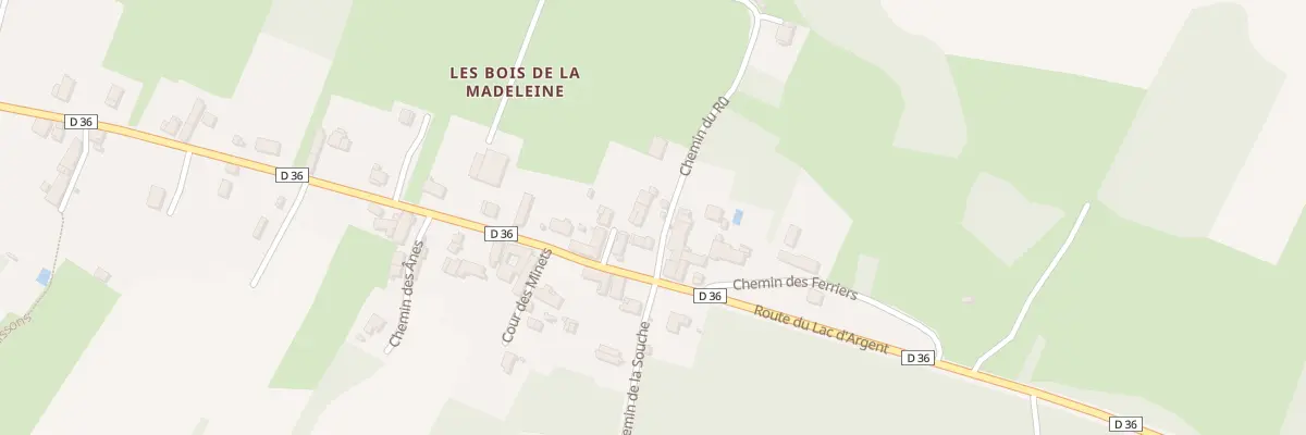 Plan du 303 Les Bois de la Madeleine à Vézelay