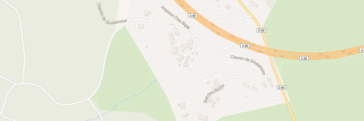 Plan du 93 Rue du Lavoir à Chabreloche