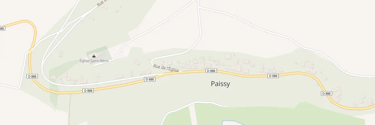 Plan du 1 Rue Principale à Paissy