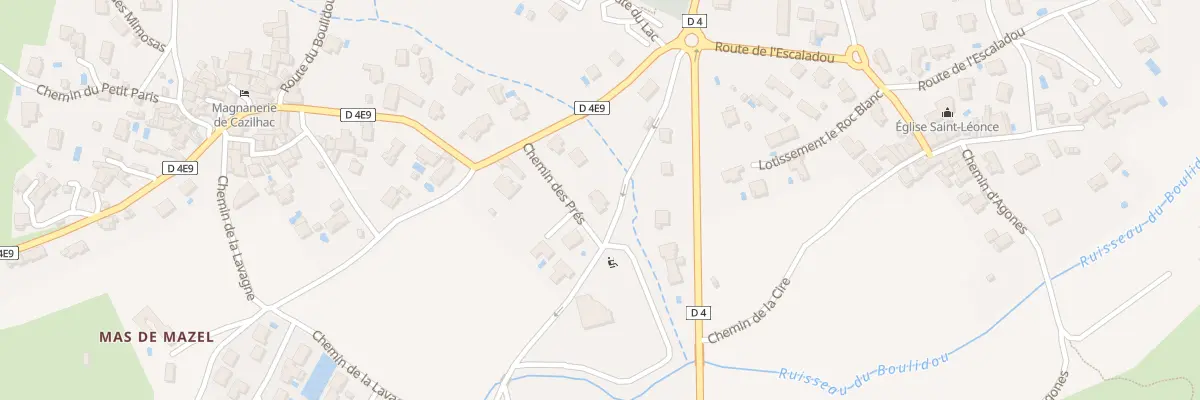 Plan de La Tuilière à Cazilhac