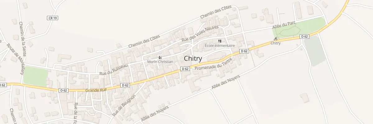 Plan du 2 Gr Grande Rue à Chitry