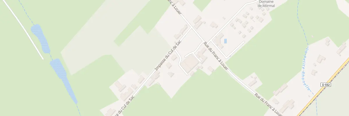 Plan du 3 Rue du Cul de Sac à Villereau