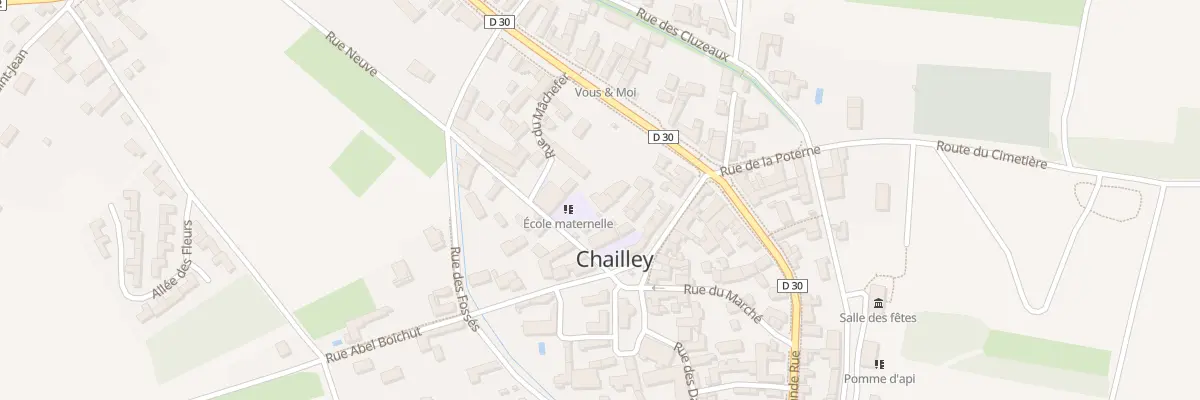 Plan du 3 Le Bourg à Chailley