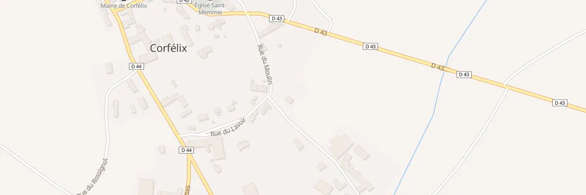 Plan du 7 Rue du Moulin à Corfélix