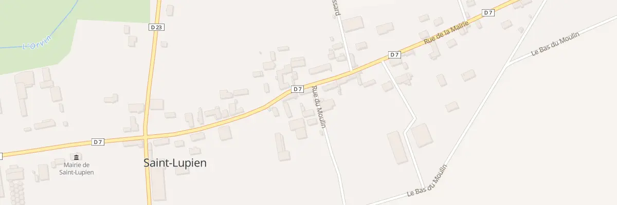 Plan du 22 Rue de la Mairie à Saint-Lupien