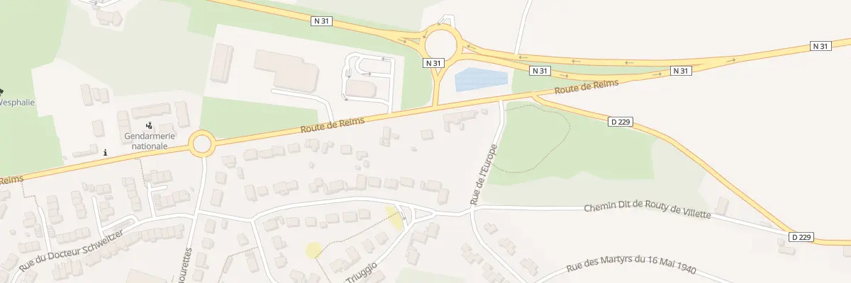 Plan du 30 Rte de Reims à Fismes