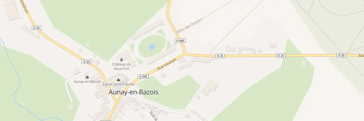 Plan du 34 Le Bourg à Aunay-en-Bazois