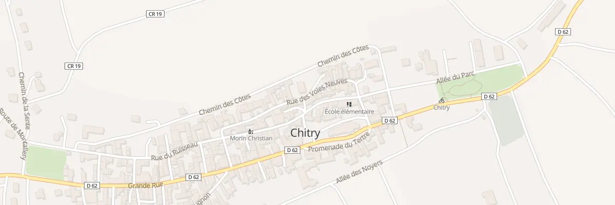 Plan du 18 Rue du Ruisseau à Chitry
