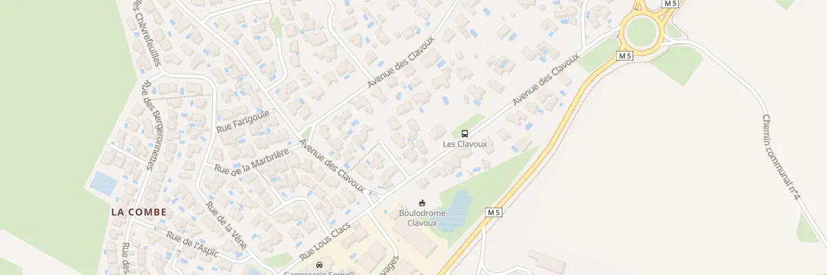 Plan du 687 Av des Clavoux à Cournonsec