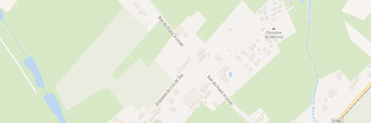 Plan du 2 Rue du Cul de Sac à Villereau