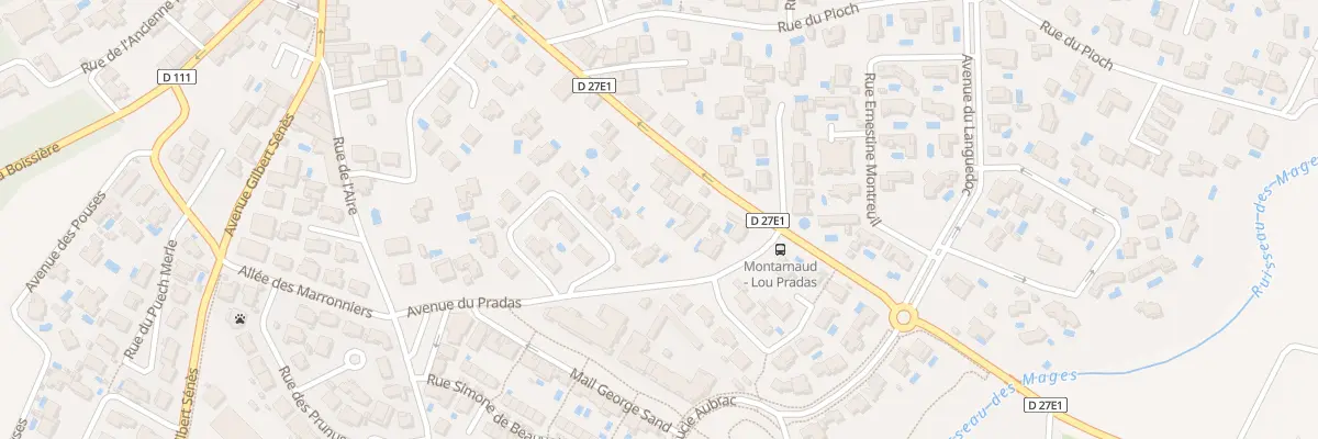 Plan du 22 Av de Montpellier à Montarnaud