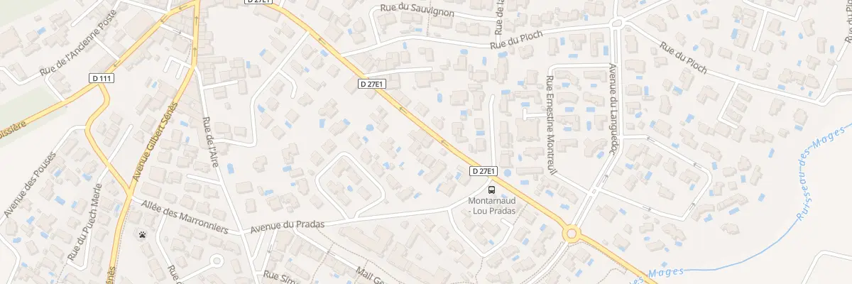 Plan du 20B Av de Montpellier à Montarnaud