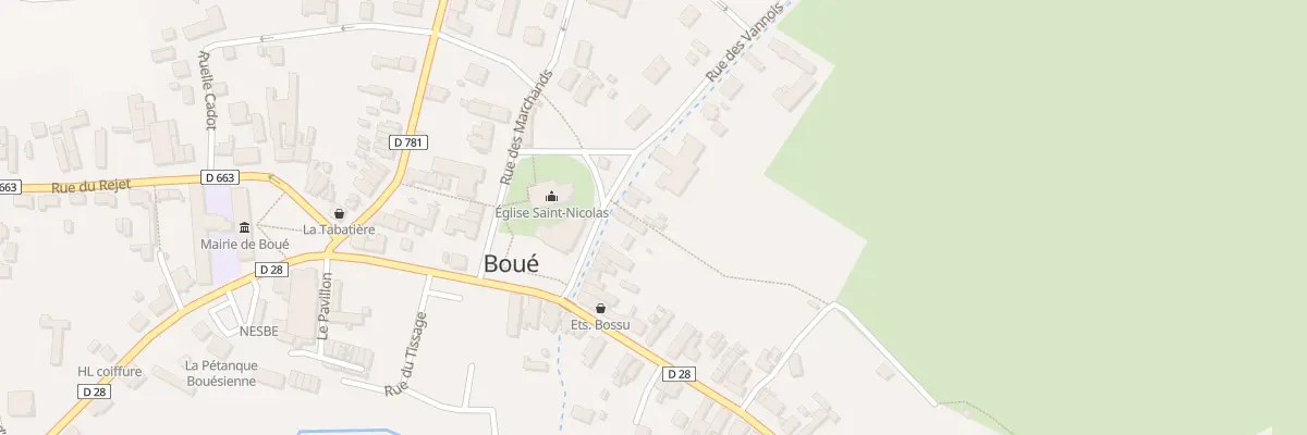 Plan du 18 Rue des Vannois à Boué