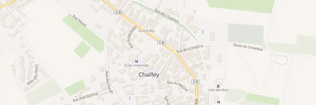 Plan du 7 Le Bourg à Chailley