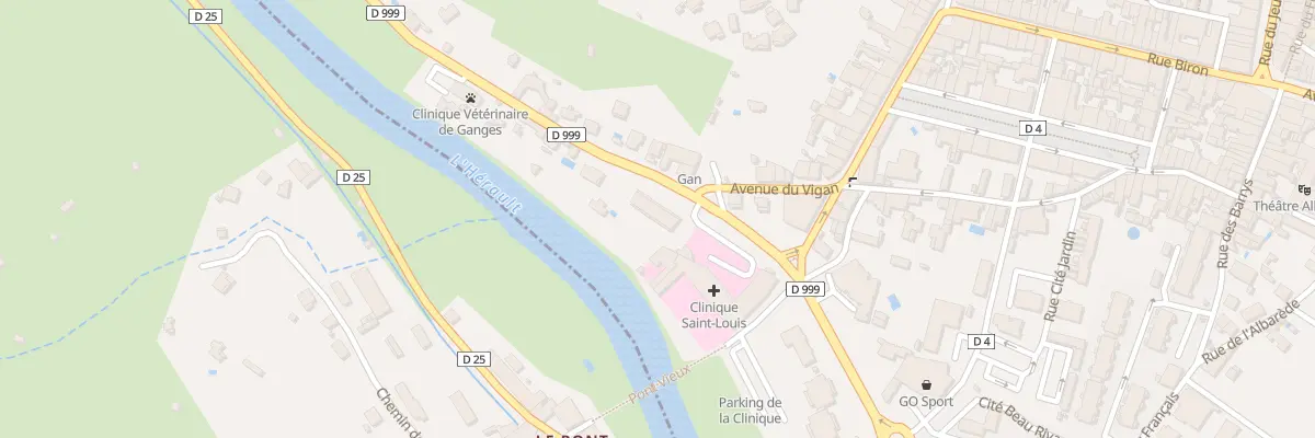 Plan du 7 Av du Vigan à Ganges