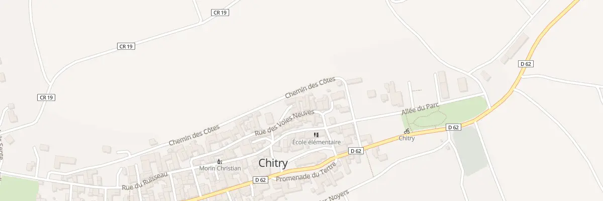Plan du 18 Rue des Voies Neuves à Chitry