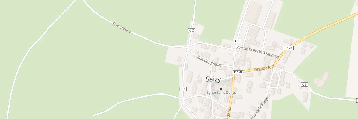 Plan du 2 Rte Neuve à Saizy