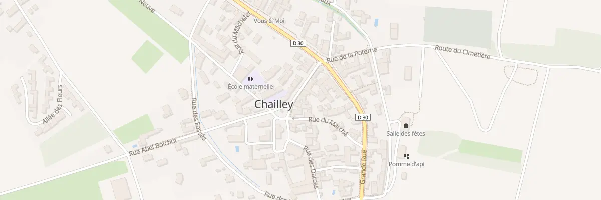Plan du 6 Rue St Jacques à Chailley