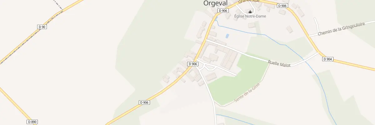 Plan du 7 Gr Gde Rue à Orgeval