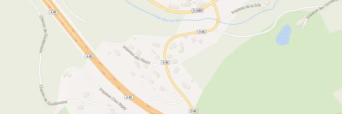 Plan du 5182 Le Pont de Gouttenoire à Chabreloche