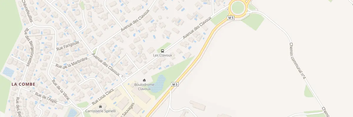 Plan du 746 Av des Clavoux à Cournonsec