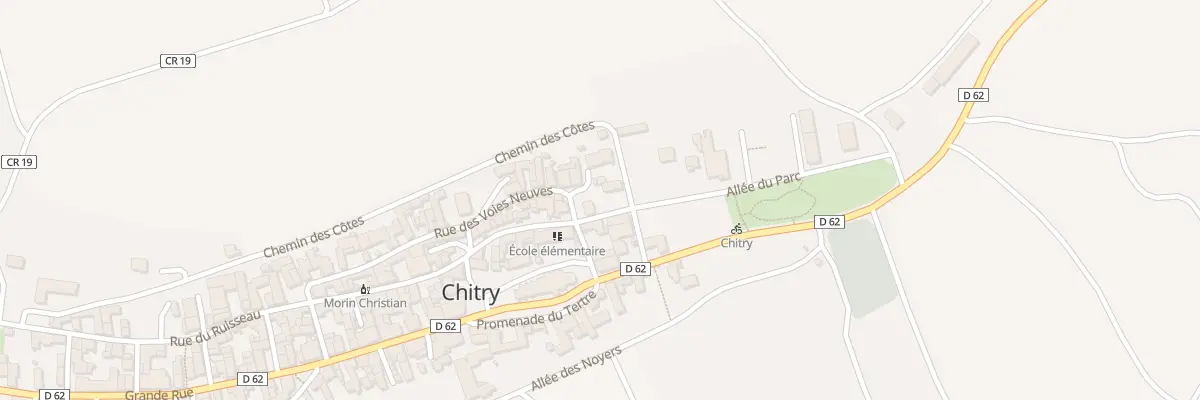 Plan du 2A Rue du Ruisseau à Chitry
