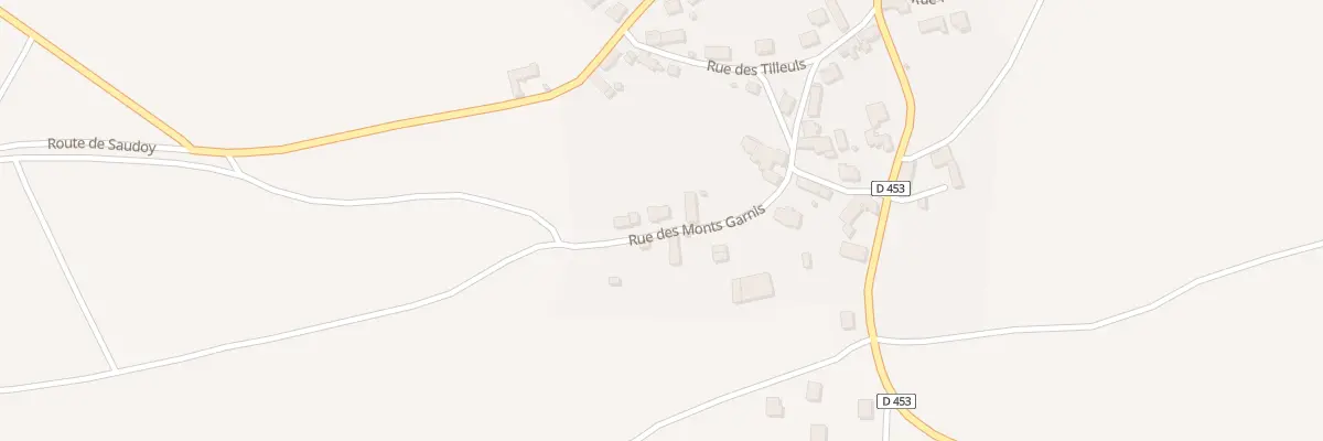 Plan du 6 Rue des Monts Garnis à Saudoy