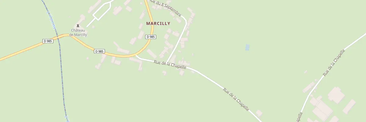 Plan du 197 Marcilly à Cervon