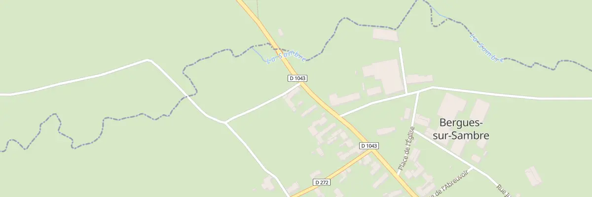 Plan du 1 Rue du Général de Gaulle à Bergues-sur-Sambre