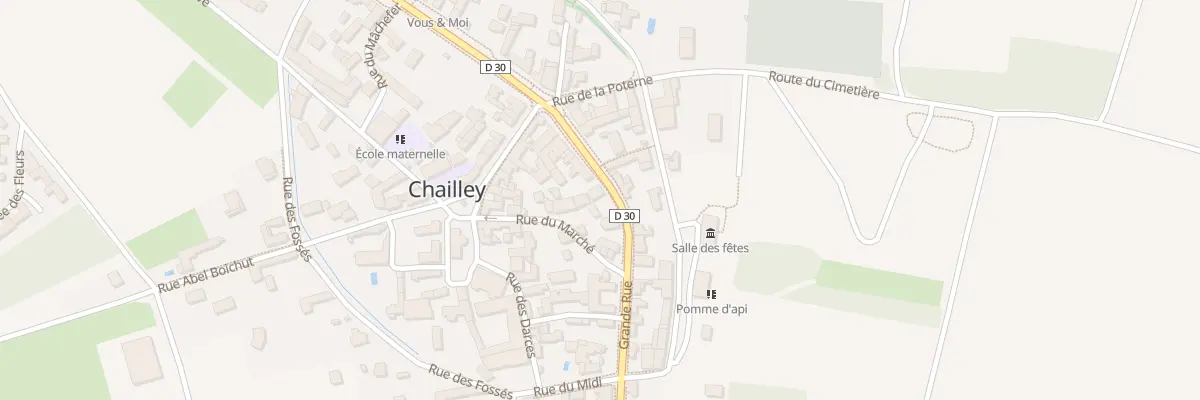 Plan du 18 Le Bourg à Chailley