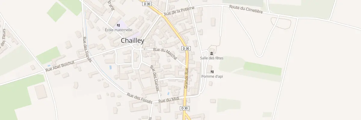 Plan du 12 Rue du Marché à Chailley