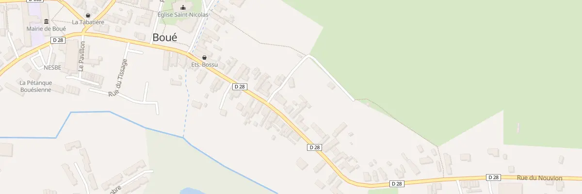 Plan du 35 Rue du Nouvion à Boué
