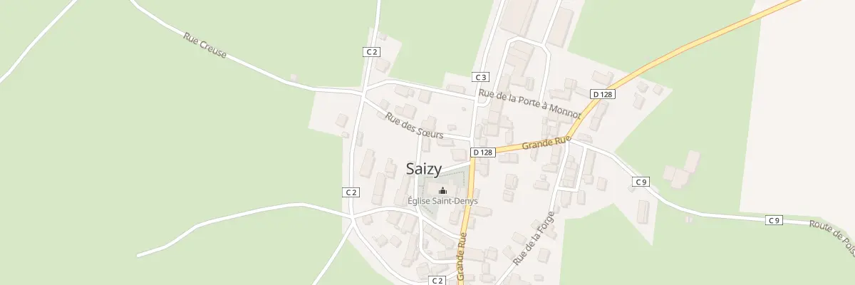 Plan du 1 Rue de sous l’Église à Saizy