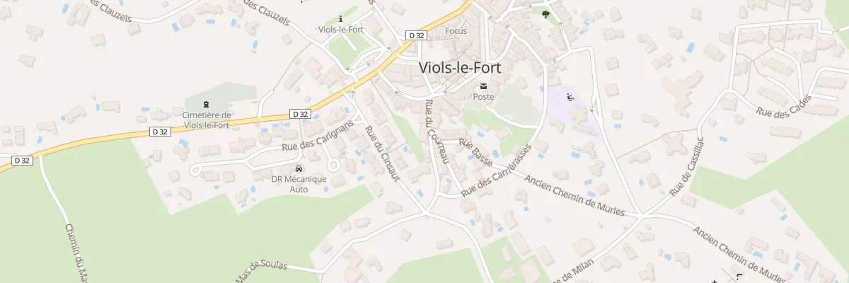 Plan du 10 Rue du Courreau à Viols-le-Fort