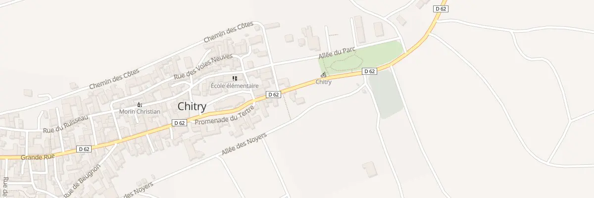 Plan du 10 Rte de Courgis à Chitry