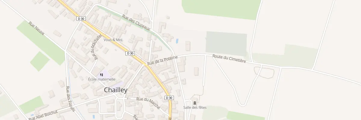 Plan du 7 Rue de la Poterne à Chailley