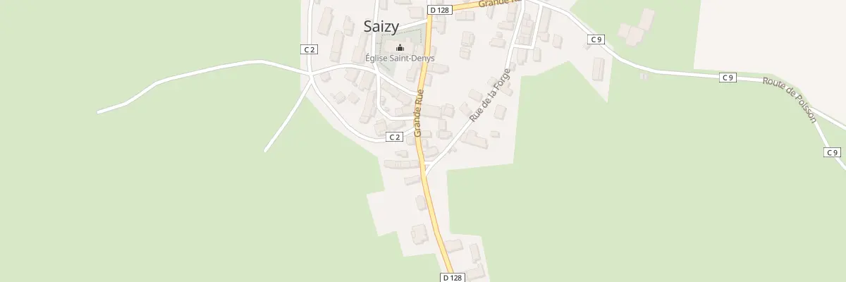Plan du 8 Grande Rue à Saizy