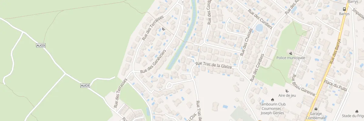 Plan du 17 Rue Tras La Gleize à Cournonsec