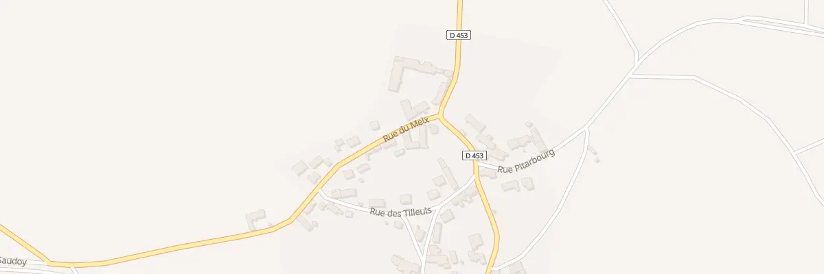 Plan du 3 Rue du Meix à Saudoy