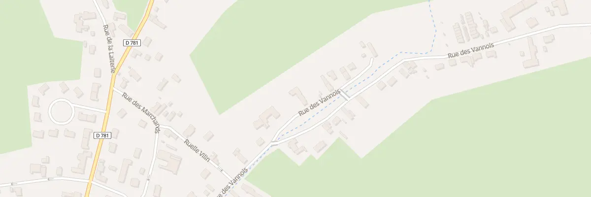 Plan du 33 Rue des Vannois à Boué