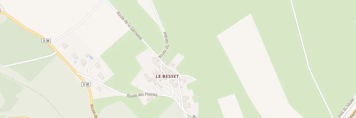 Plan du 5109 Le Besset à Mayres