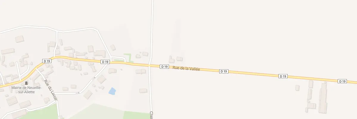 Plan du 34 Rue de la Vallée à Neuville-sur-Ailette