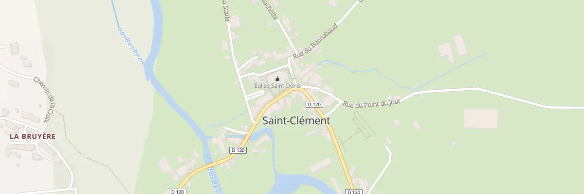 Plan du 2 Pl de l’Eglise à Saint-Clément