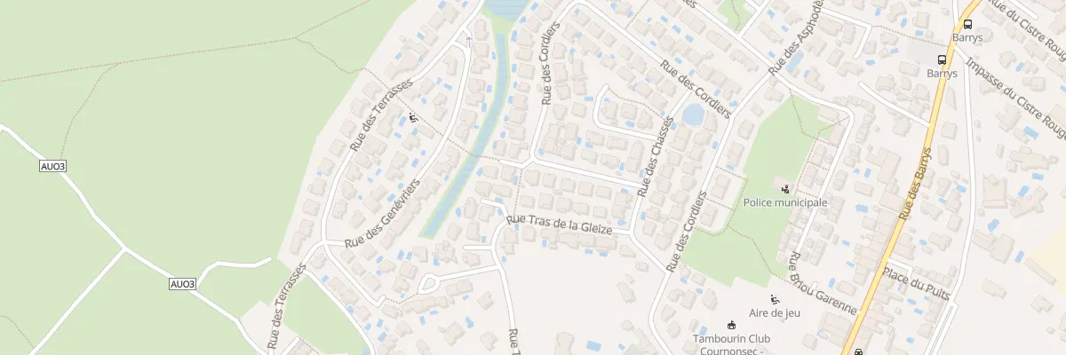 Plan du 76 Rue des Cordiers à Cournonsec