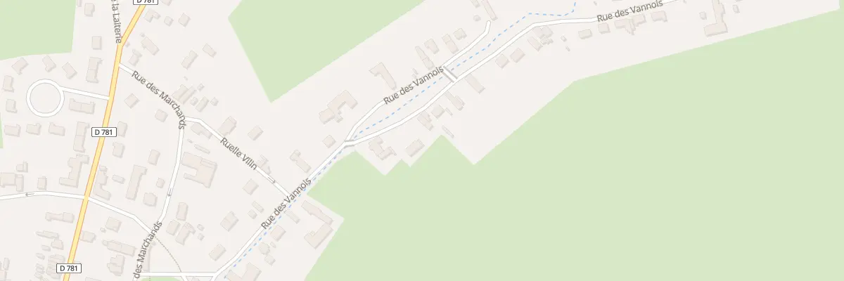 Plan du 36 Rue des Vannois à Boué