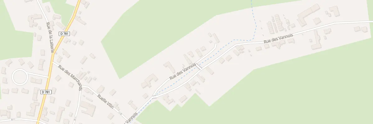 Plan du 39 Rue des Vannois à Boué