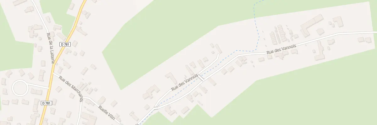 Plan du 45 Rue des Vannois à Boué