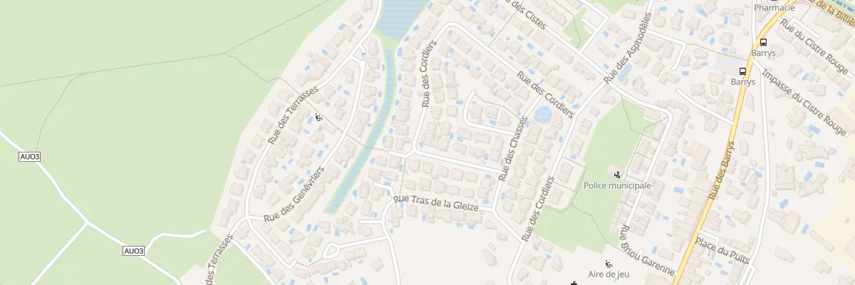 Plan du 43 Rue des Cordiers à Cournonsec