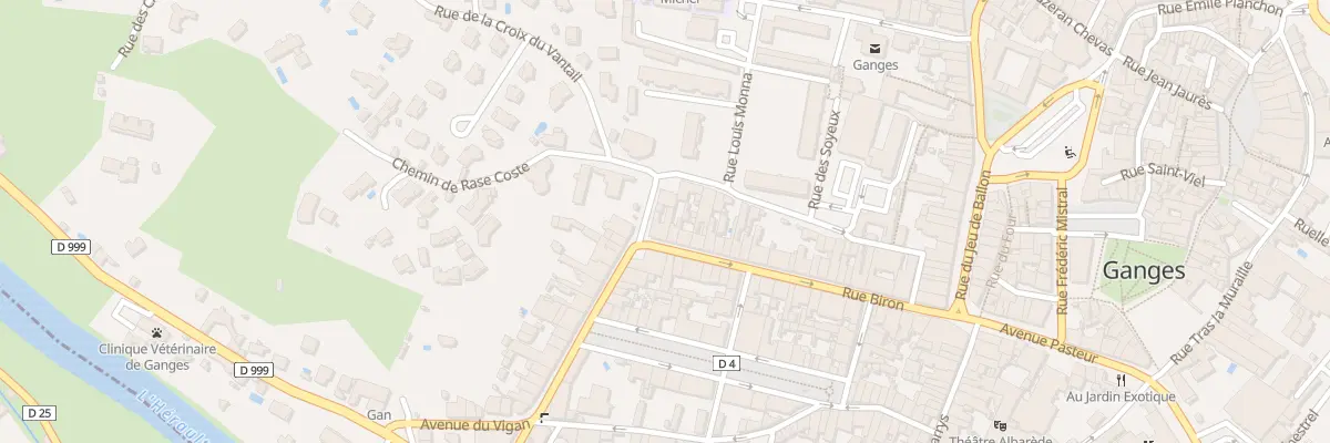 Plan du 42 Rue Biron à Ganges