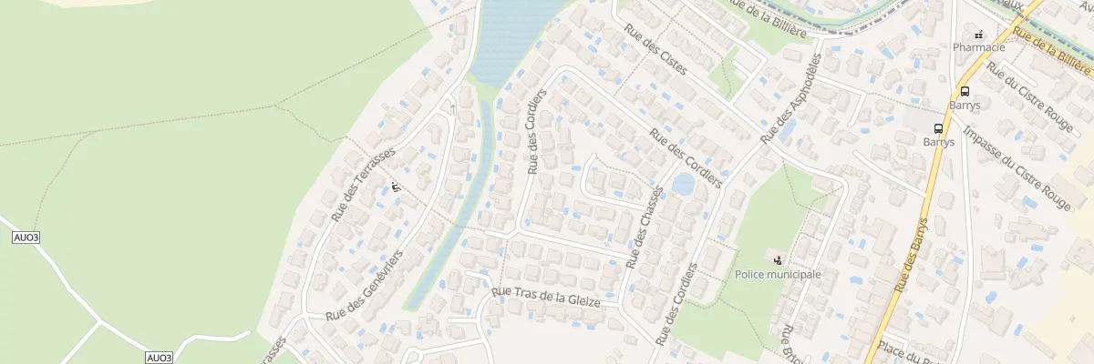 Plan du 39 Rue des Cordiers à Cournonsec